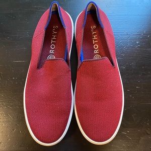 Rothy’s sneakers 8.5 Garnet Red